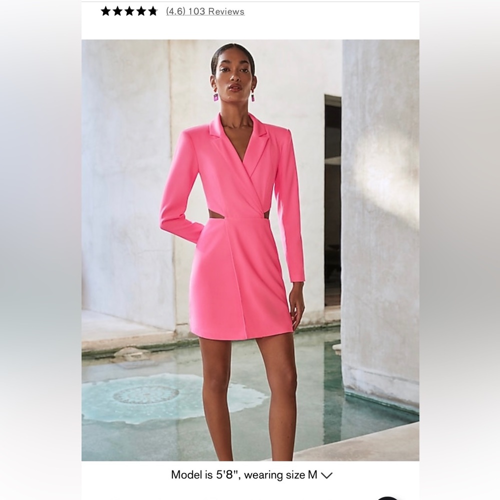 Cut Out Mini Blazer Dress